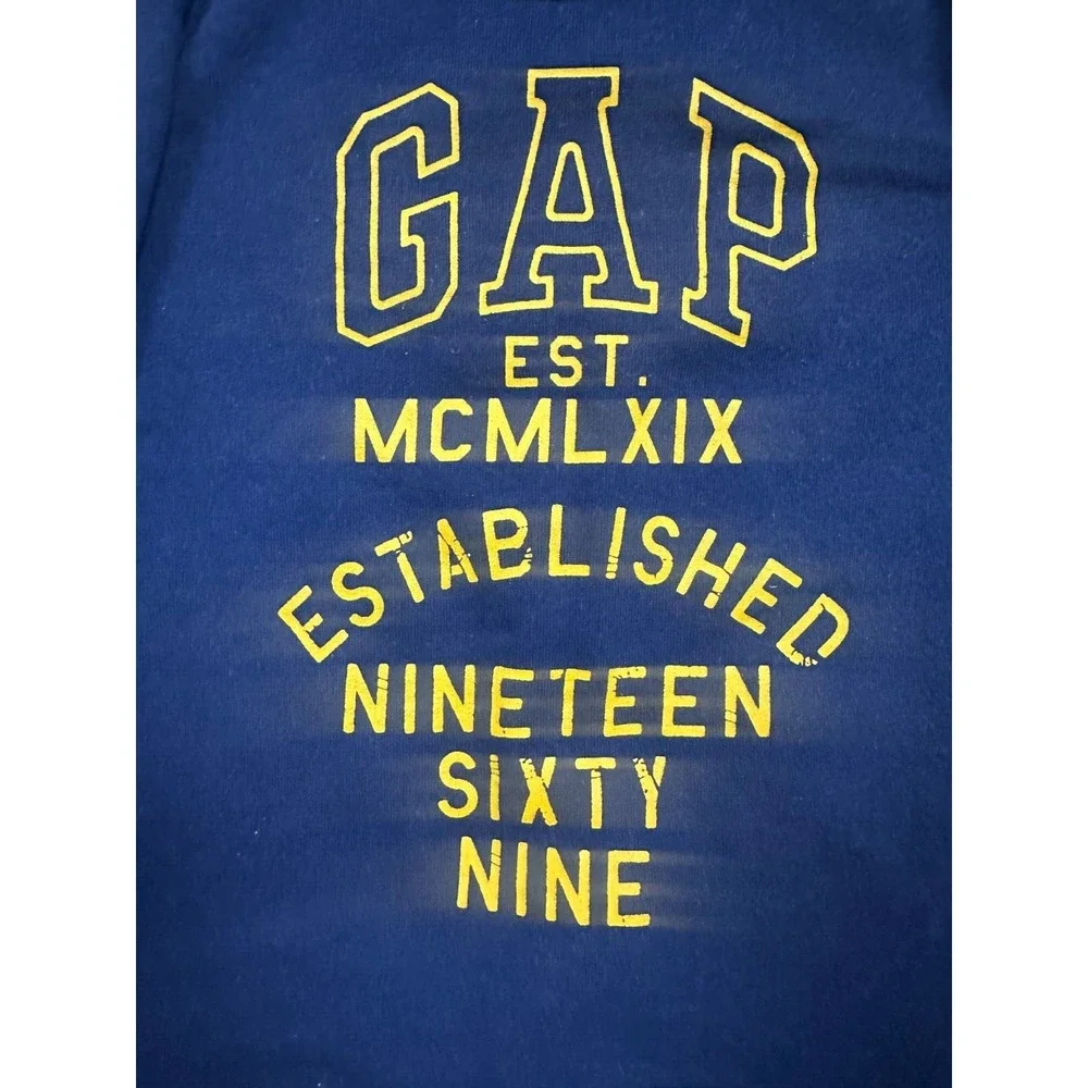 babyGap Long Sleeve Sweater Toddler 2 Years  Blue Embroidered‎ Logo Casual